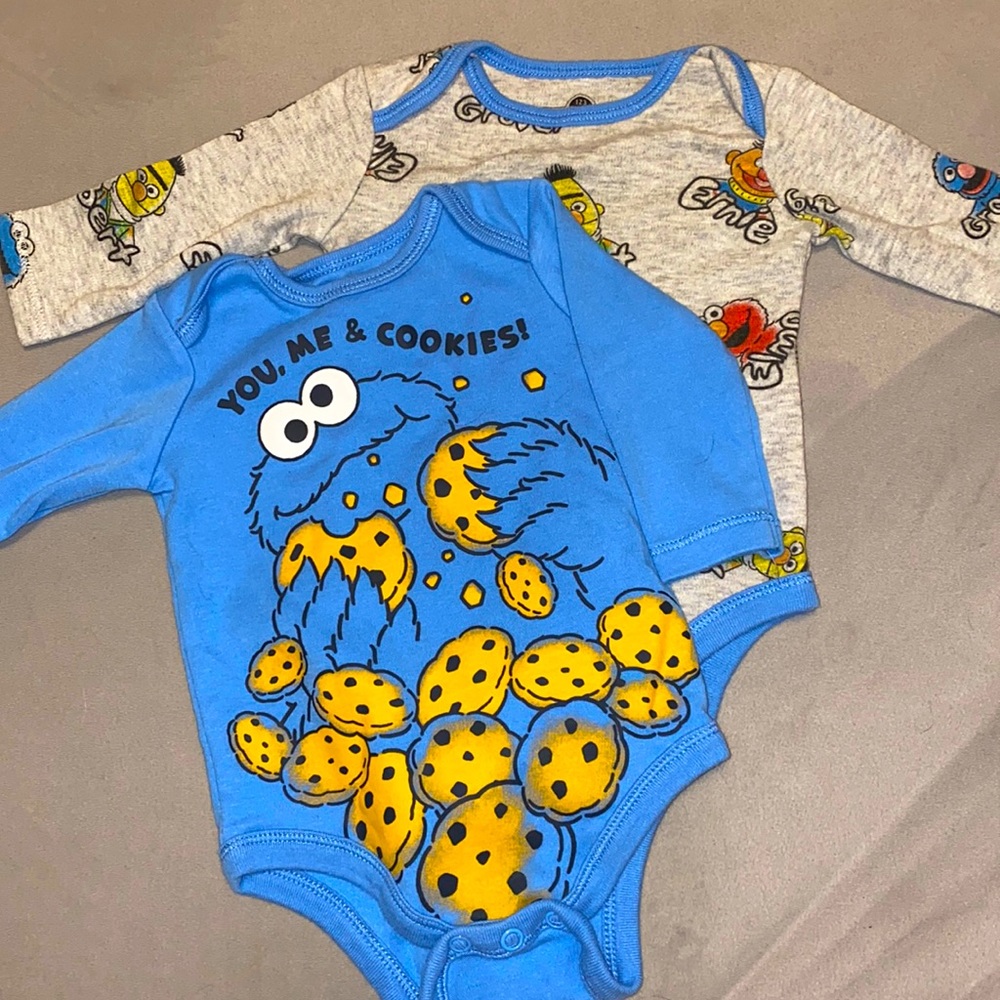Sesame Street long sleeve onesie